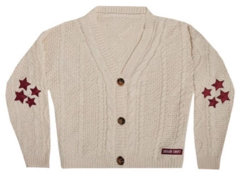 Taylor Swift Cardigan Size M L Red Taylor's Version TV Eras Tour Dance Party